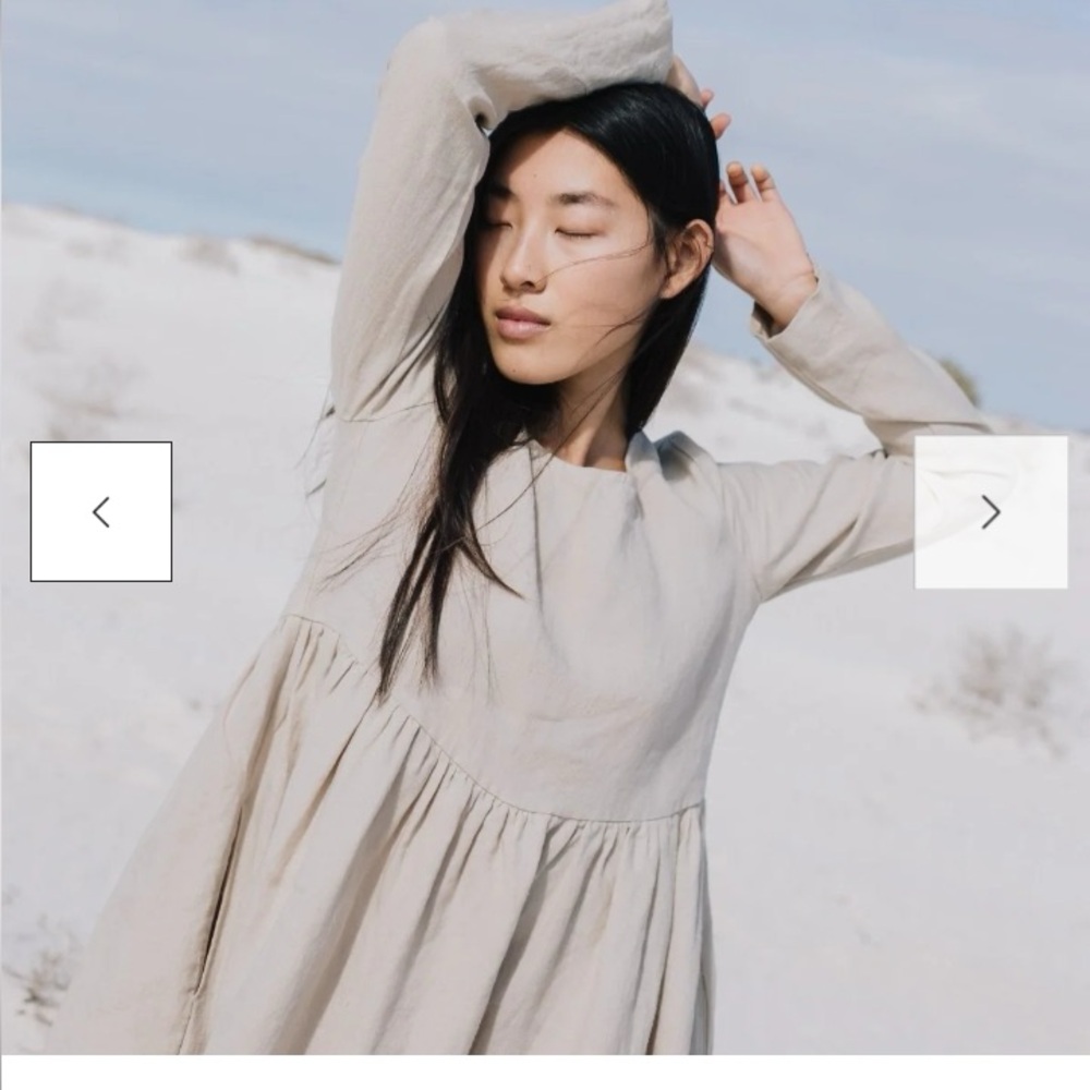 Not Perfect linen Emilie dress size S/M like new